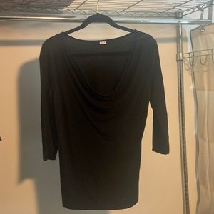 Three dots shirt with cowl neck size M